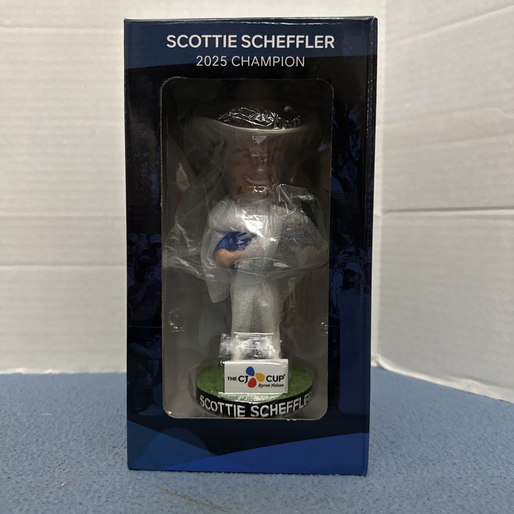 NIB Scottie Scheffler The CJ Cup Byron Nelson Championship Golf Bobblehead